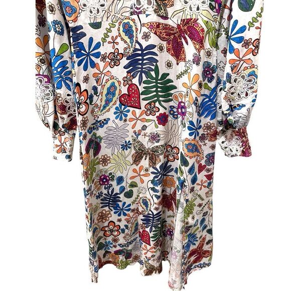 Rixo Dada Dress Woodstock Cream Multi - Picture 6 of 16